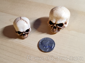 Grim skull cymbal toppers